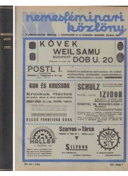 Benke Oszkár - Nemesfémipari Közlöny XVII. évfolyam (1937. Teljes) Benke Oszkár - Nemesfémipari Közlöny XVII. évfolyam (1937. Teljes), Budapest 1937 antikvár könyv