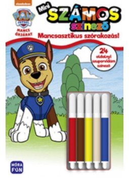  - Mancs Őrjárat - Mini számos színező - Mancsasztikus szórakozás! - 24 oldalnyi szuper vidám színező, 5 darab filctollal, null 2022 antikvár könyv