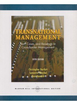 Christopher Barlett szerk. - Transnational Management Christopher Barlett szerk. - Transnational Management, Boston 2007 antikvár könyv