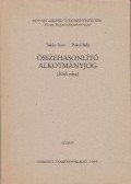 Pokol Béla,Takács Imre - Összehasonlító alkotmányjog I.