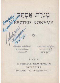  - Eszter könyve (Rejtő Jenő saját kezű tulajdonosi bejegyzésével), Budapest 1936 antikvár könyv