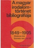 H. Törő Györgyi,Nagy Miklós,Tódor Ildikó - A magyar irodalomtörténet bibliográfiája 3. 1849-1905