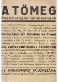 Székely Béla (szerk.),Kulcsár István (szerk.) - A tömeg – Pszichológiai tanulmányok