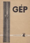 Dr. Lettner Ferenc (főszerk.) - Gép 1963. április 4. szám