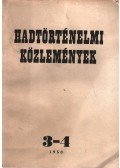 Dr. Horváth Miklós főszerk. - Hadtörténelmi közlemények 1958 V.évfolyam 3-4