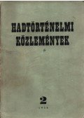 Dr. Horváth Miklós főszerk. - Hadtörténelmi közlemények 1954 I. évfolyam 2