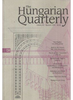 Zsófia Zachár - The Hungarian Quarterly Volume 35. Summer 1994, Budapest 1994 antikvár könyv