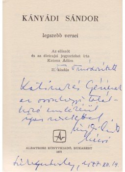 Kányádi Sándor - Kányádi Sándor legszebb versei (Dedikált)