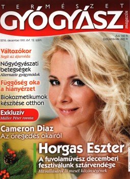 dr. Görgei Katalin (főszerk.) - Természetgyógyász Magazin 2016. december XXII. évf. 12. szám, Budapest 2016 antikvár könyv