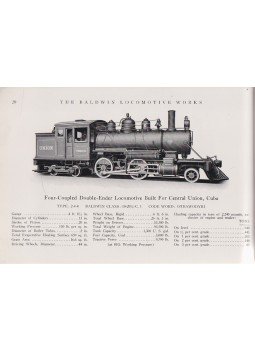  - A philadephiai (USA) Baldwin Locomotive Works angol nyelvű, képes mozdonykatalógusa (1922), Philadelphia 1922 antikvár könyv