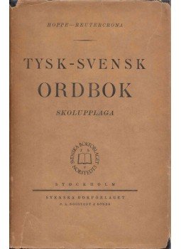 Otto Hoppe - Tysk-svensk ordbok, Stockholm 1950 antikvár könyv