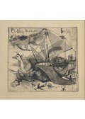 Kondor Béla - Ex libris Hieronymus Bosch