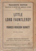 Burnett, Francis Hodgson - Little Lord Fauntleroy