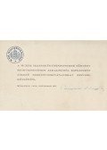  - Tasnádi Nagy András igazságügy-miniszter aláírt üdvözlőkártyája (1938)