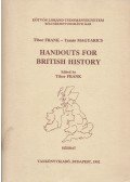 Frank Tibor,Magyarics Tamás - Handouts for British History