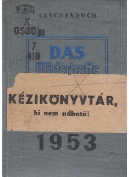 - Das Wirtschaftsjahr 1953 - Das Wirtschaftsjahr 1953, Berlin 1952 antikvár könyv