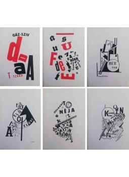 Kassák Lajos - 6 typographia Kassák Lajos - 6 typographia, Dorog 1976 antikvár könyv