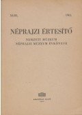 Bodrogi Tibor - Néprajzi értesítő 1961. XLIII.