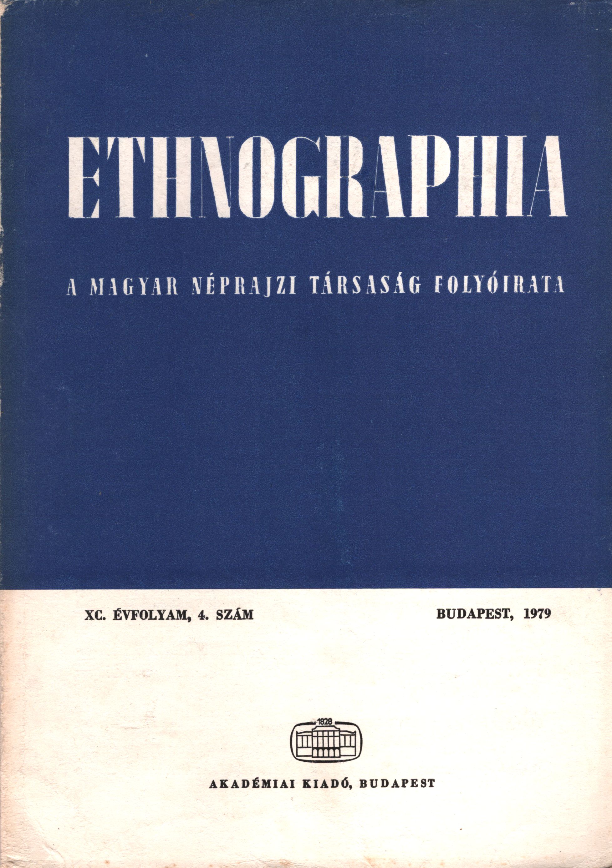 Hofer Tamás - Ethnographia 1979/4 Hofer Tamás - Ethnographia 1979/4, Budapest 1979 antikvár könyv