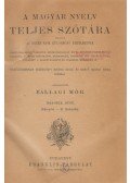 Ballagi Mór - A Magyar Nyelv Teljes Szótára II. kötet, Kár-pör - Z. Zsüzsük