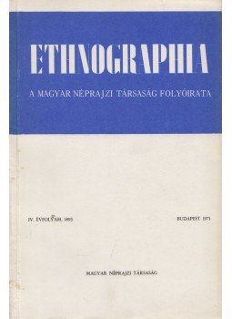 Dr. Jankó János - Ethnographia IV. évfolyam, 1893. (teljes, reprint), Budapest 1971 antikvár könyv