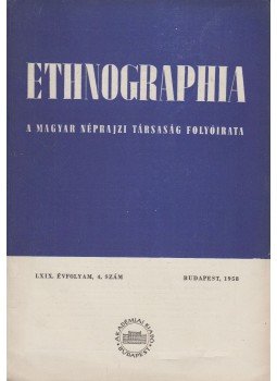 K. Kovács László - Ethnographia 1958/4. K. Kovács László - Ethnographia 1958/4., Budapest 1958 antikvár könyv
