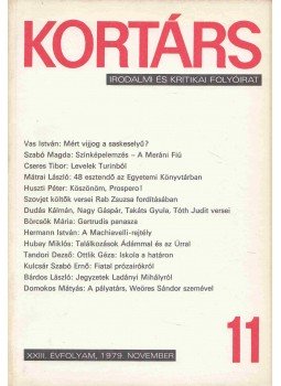 Kovács Sándor Iván (szerk.) - Kortárs 1979. november - XXIII. évfolyam - 11. szám, Budapest 1979 antikvár könyv