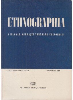K. Kovács László - Ethnographia 1968/2. K. Kovács László - Ethnographia 1968/2., Budapest 1968 antikvár könyv