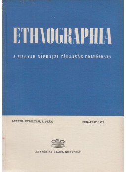 Földes László - Ethnographia 1972/4., Budapest 1972 antikvár könyv