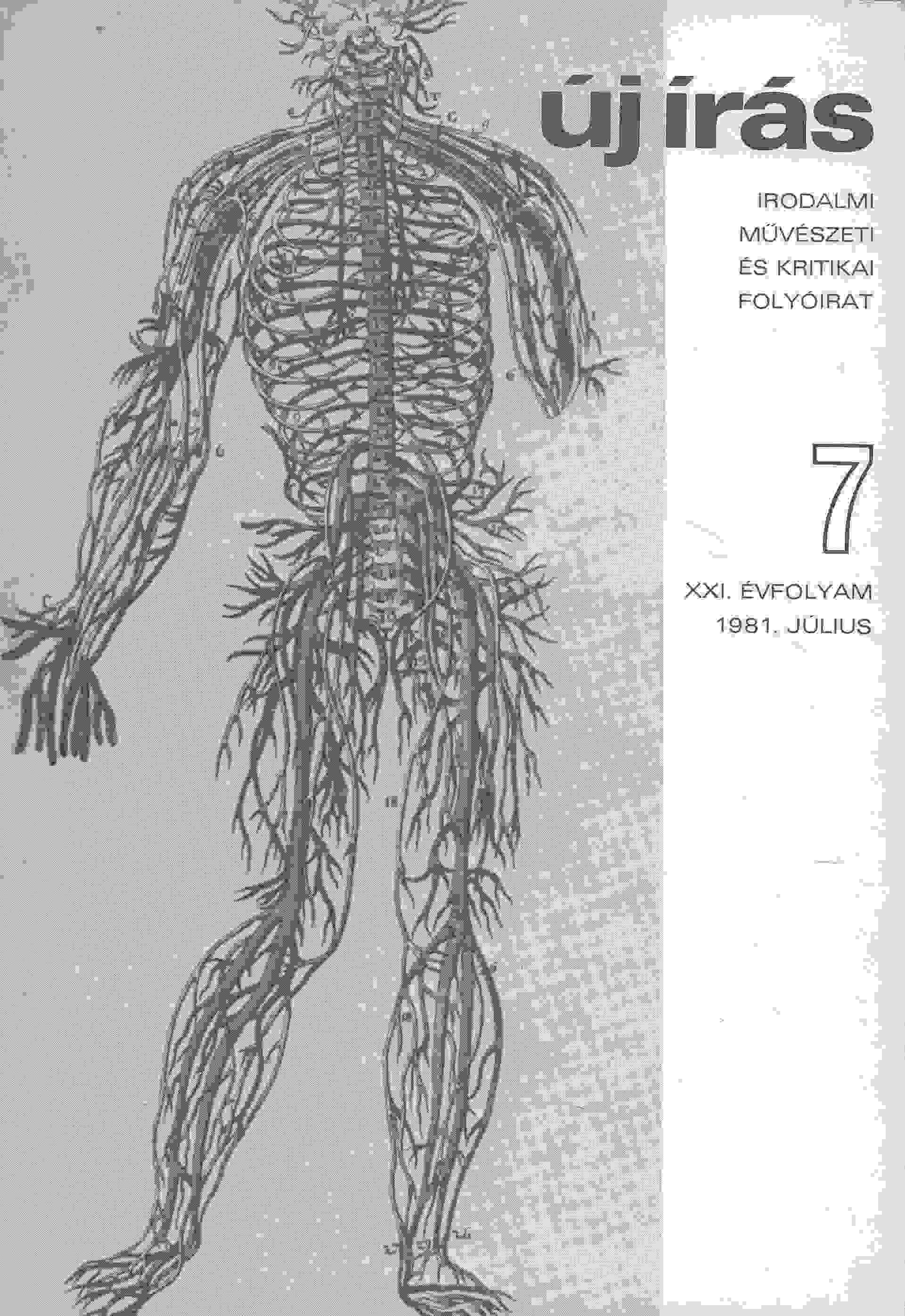 Juhász Ferenc - Új Írás 1981. július - XXI. évfolyam - 7. szám Juhász Ferenc - Új Írás 1981. július - XXI. évfolyam - 7. szám, Budapest 1981 antikvár könyv