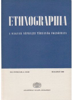 Hofer Tamás - Ethnographia 1980/2. Hofer Tamás - Ethnographia 1980/2., Budapest 1980 antikvár könyv
