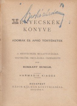 [Toldy István] - Menyecskék könyve, Budapest 1886 antikvár könyv