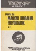 Lakatos Éva - Magyar Irodalmi Folyóiratok A-C