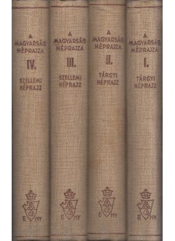 Bátky Zsigmond, Győrffy István, Viski Károly - Magyarország néprajza I-IV., Budapest 1943 antikvár könyv