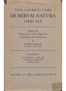 Cyril Bailey - Titi Lucreti Cari: De rerum natura Volume I, Oxford, Oxfordshire 1950 antikvár könyv