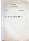 Szőke Béla - The Possibility of Kinetic Vibrations in Anti-friction Bearings