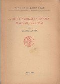 Klemm Antal - A pécsi nyirkállai-kódex magyar glosszái