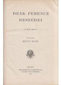 Kónyi Manó - Deák Ferencz beszédei III. 1861-1866