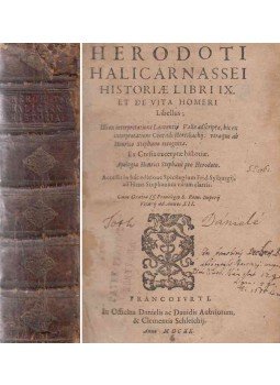 - Herodoti Historiae Libri IX. - Herodoti Historiae Libri IX., Frankfurt 1620 antikvár könyv