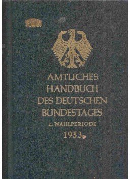  - Amtliches Handbuch des Deutschen Bundestages,  1953 antikvár könyv