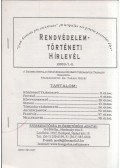 Dr. Parádi József - Rendvédelemtörténeti Hírlevél 2003/I.-II.