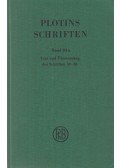 Plotin,Plotinus - Plotins Schriften Band III. a