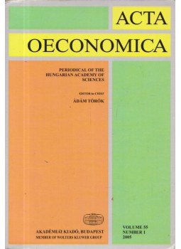 Török Ádám - Acta Oeconomica 1/ 2005 Török Ádám - Acta Oeconomica 1/ 2005, Budapest 2005 antikvár könyv