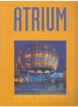 Halasi Rita Mária - Atrium 2000/4. augusztus-szeptember Halasi Rita Mária - Atrium 2000/4. augusztus-szeptember, Budapest 2000 antikvár könyv