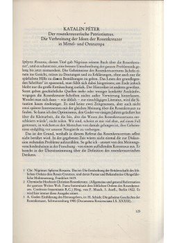 Péter Katalin - Der rosenkreuzerische Patriotismus Péter Katalin - Der rosenkreuzerische Patriotismus, Wiesbaden 1987 antikvár könyv