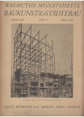 Zechlin, Hans Josef - Wasmuths Monatshefte Baukunst & Städtebau März 1931