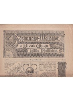  - Kézimunka-Melléklet, a Divat Ujság külön melléklete 1914. június, Budapest 1914 antikvár könyv