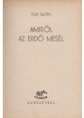 Felix Salten - Amiről az erdő mesél