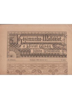  - Kézimunka-Melléklet, a Divat Ujság külön melléklete 1895. február, Budapest 1895 antikvár könyv