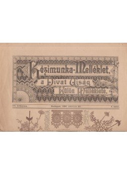  - Kézimunka-Melléklet, a Divat Ujság külön melléklete 1896. március, Budapest 1896 antikvár könyv